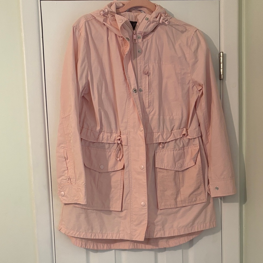 J. Crew Light Pink Rain Jacket